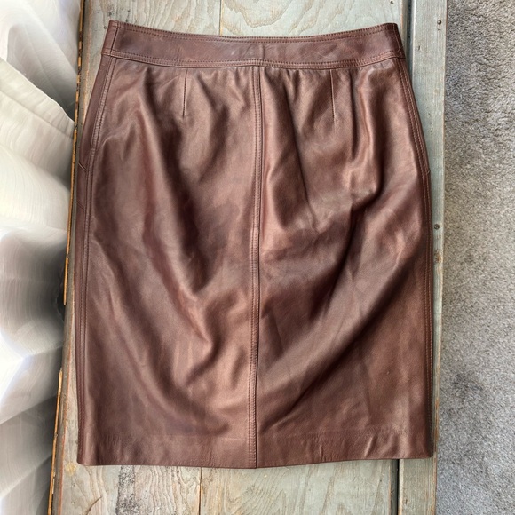 MaxMara buttery soft leather pencil skirt | size US 10 - Picture 3 of 6